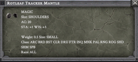 ROTLEAF TRACKER MANTLE item card